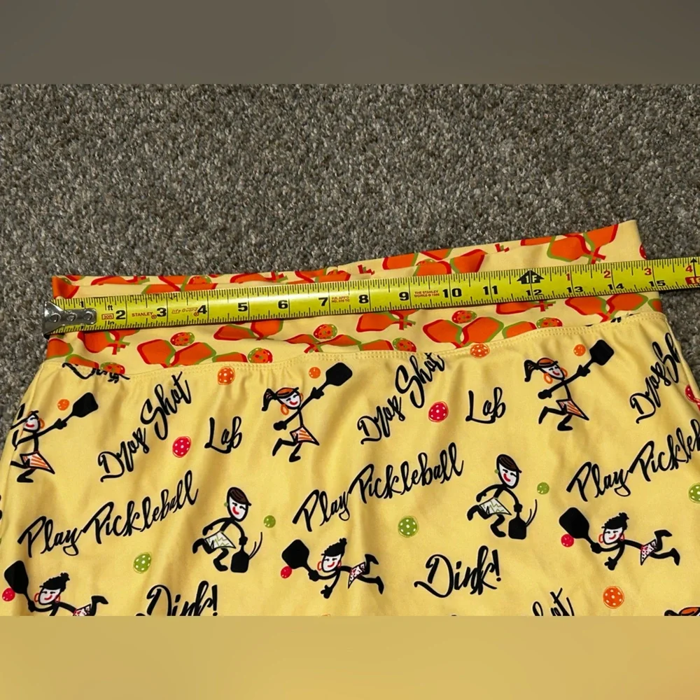 Skort Obsession Pickleball Print Skort Athletic Tennis Skirt Built-In Shorts M - Picture 4 of 5